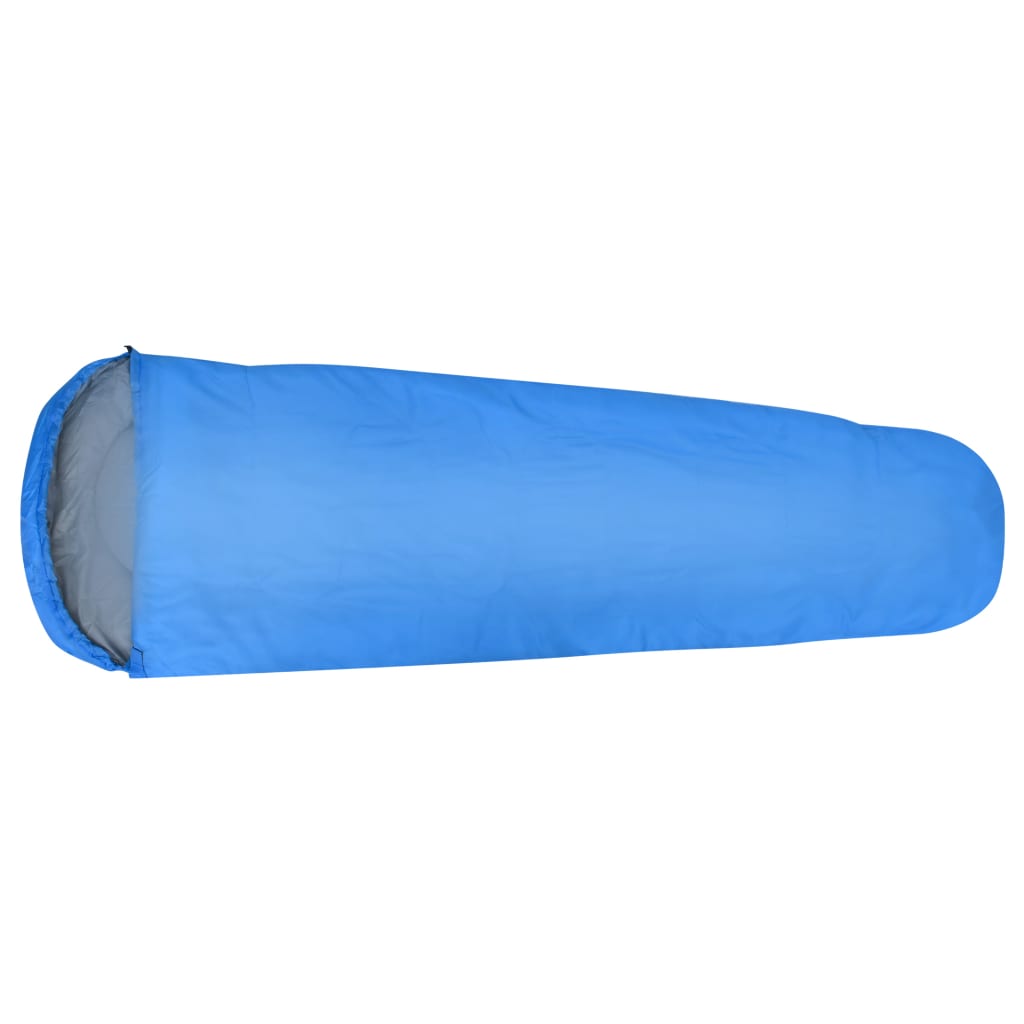 vidaXL Sacs de couchage légers 2 pcs Bleu 15°C 850 g