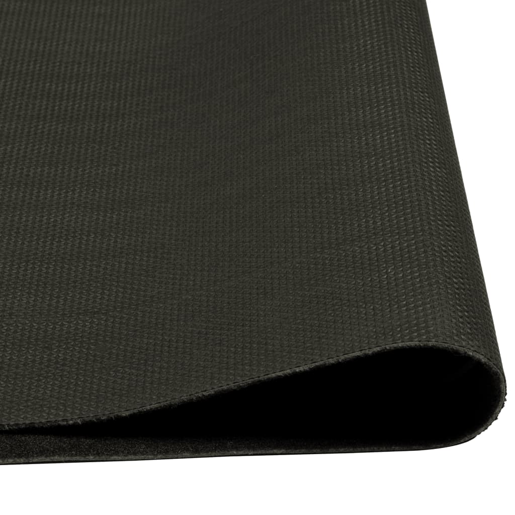 vidaXL Tapis de cuisine lavable imprimé tasse noir 60x300 cm velours