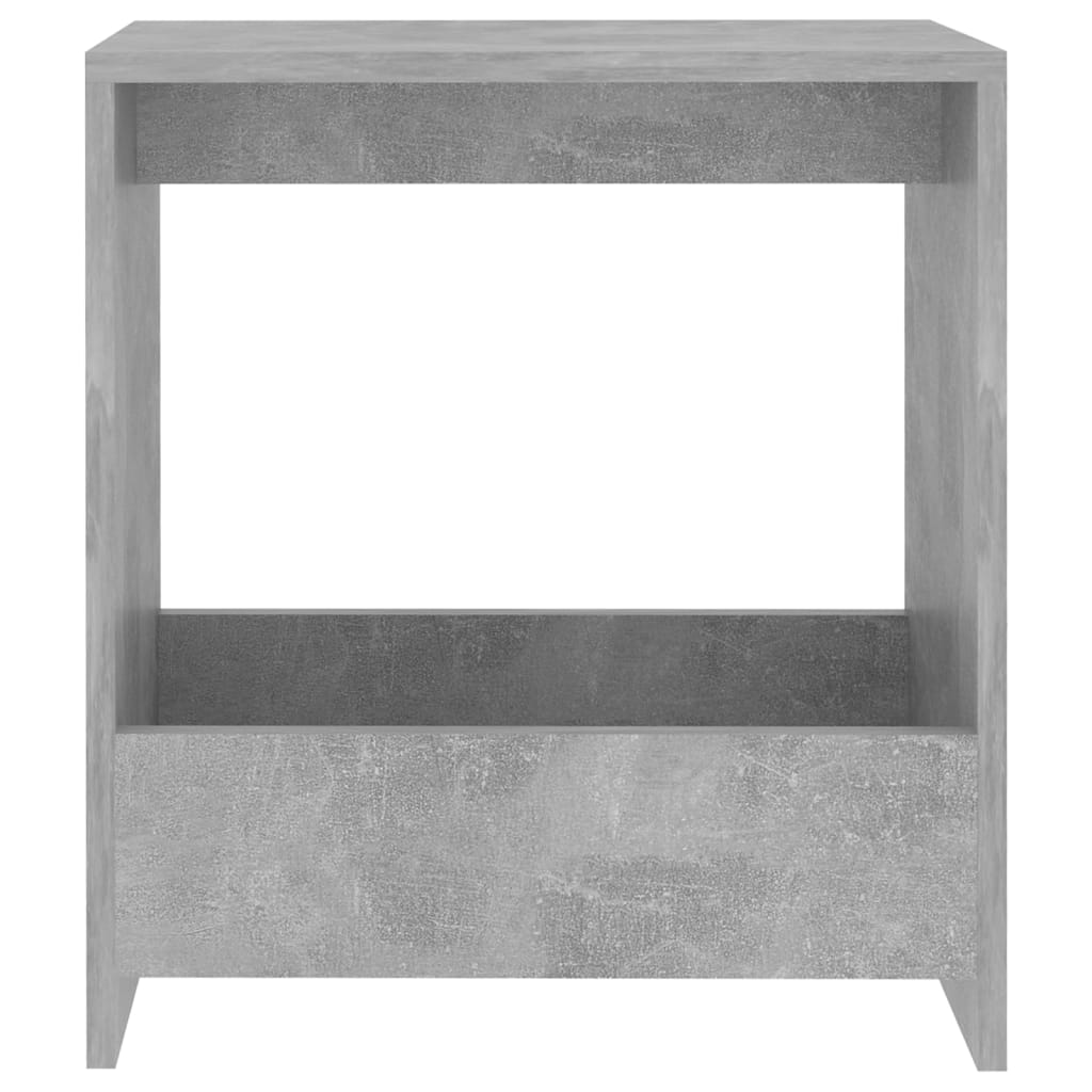 vidaXL Table d'appoint gris béton 50x26x50 cm bois d'ingénierie