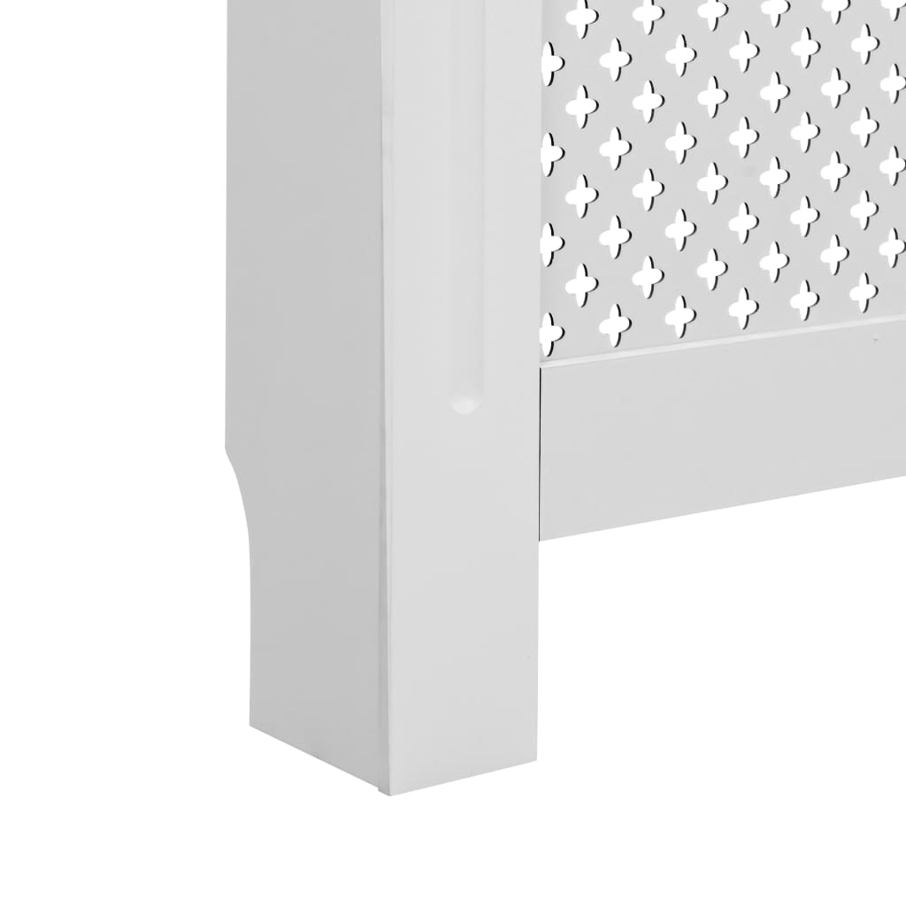 vidaXL Cache-radiateur Blanc 112x19x81,5 cm MDF