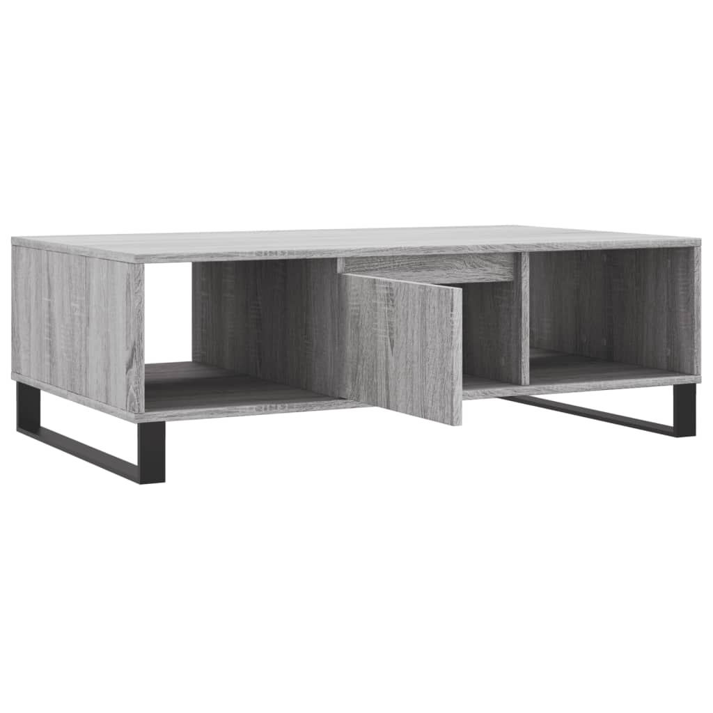 vidaXL Table basse sonoma gris 104x60x35 cm bois d'ingénierie