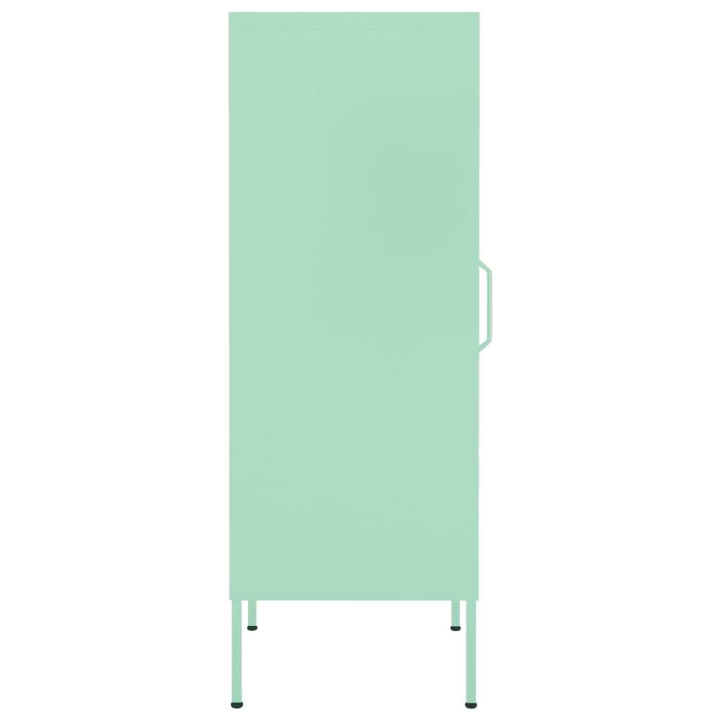 vidaXL Armoire de rangement Vert menthe 42,5x35x101,5 cm Acier