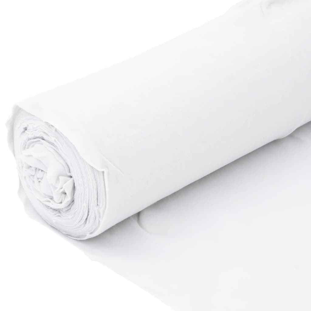vidaXL Membrane géotextile blanc 1 x 10 m fibre de polyester