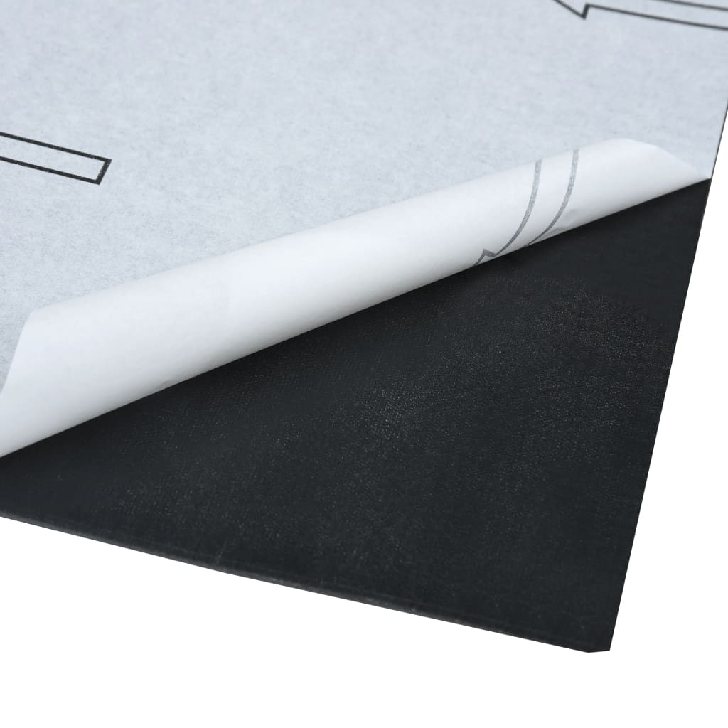 vidaXL Planches de plancher autoadhésives 5,11 m² PVC Noir Marbre