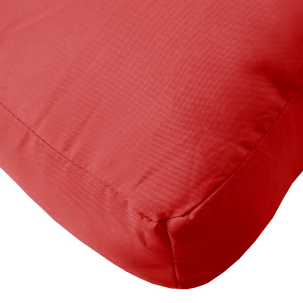 vidaXL Coussin de palette rouge 60x60x8 cm tissu oxford