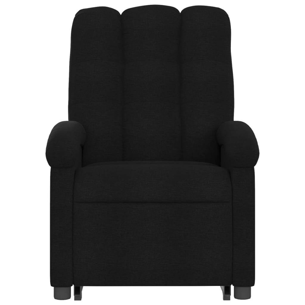 vidaXL Fauteuil inclinable électrique noir tissu