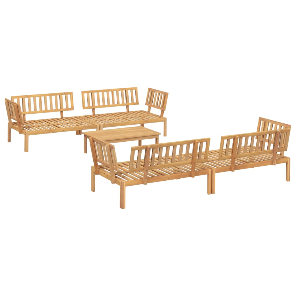 vidaXL Salon palette de jardin 5 pcs bois d'acacia massif