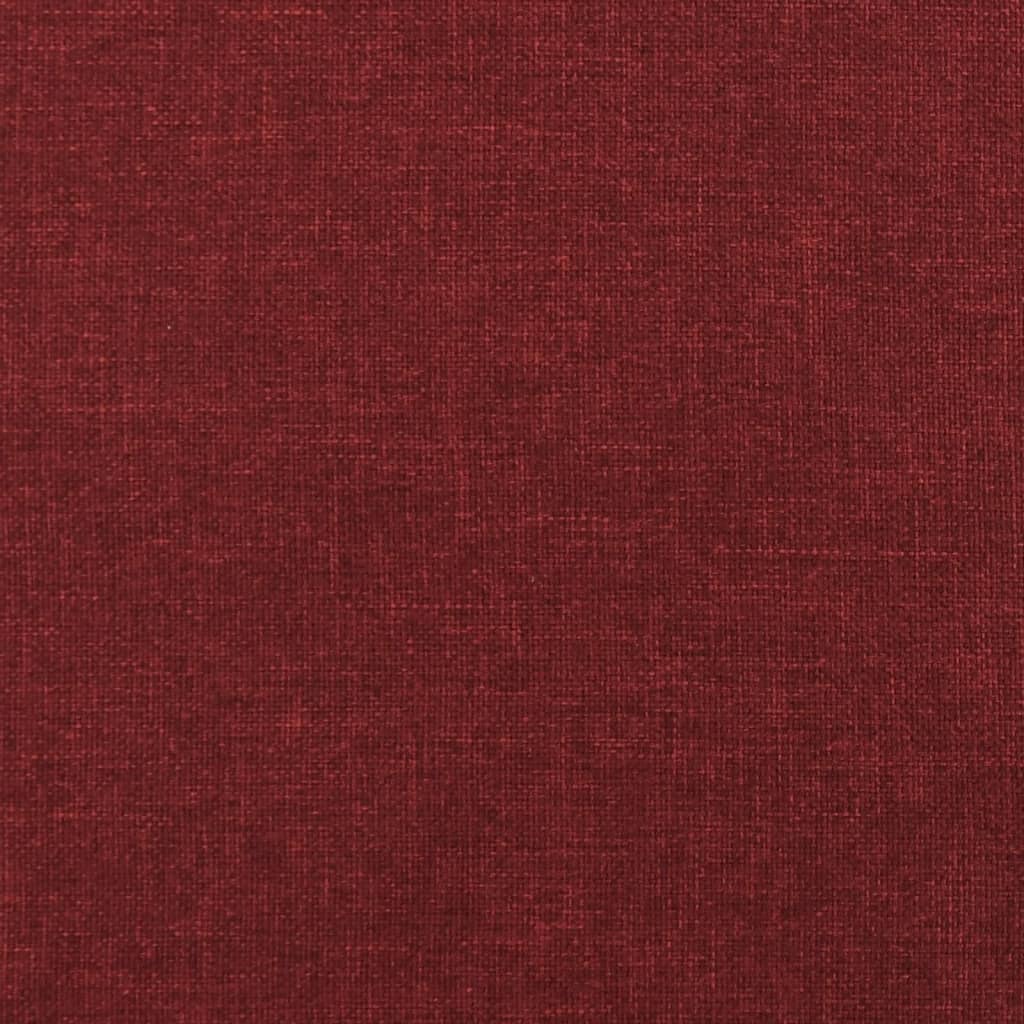 vidaXL Repose-pied Rouge bordeaux 78x56x32 cm Tissu