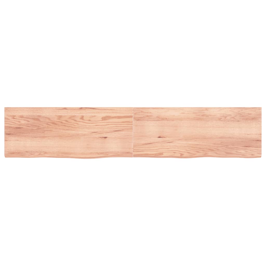 vidaXL Dessus de table marron clair bois chêne massif traité