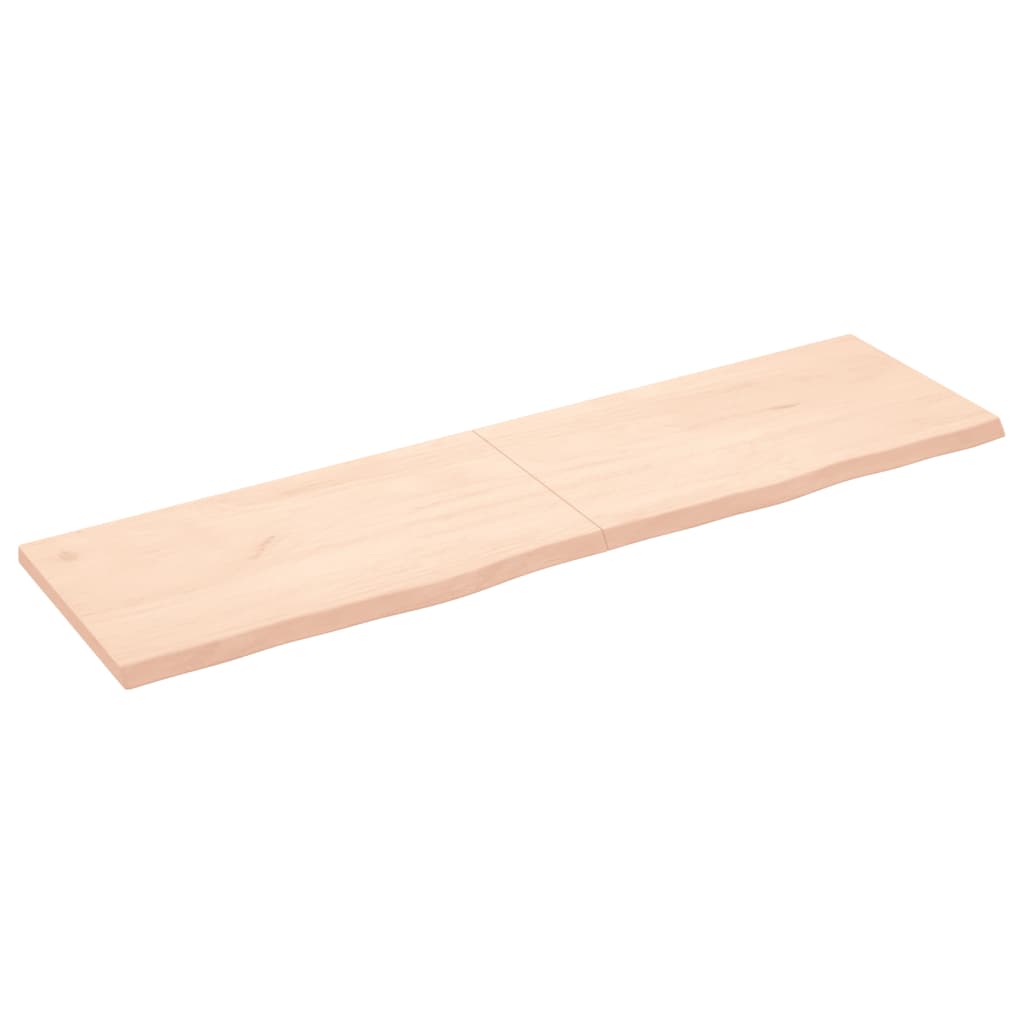 vidaXL Dessus de table 180x50x(2-4) cm bois de chêne massif non traité