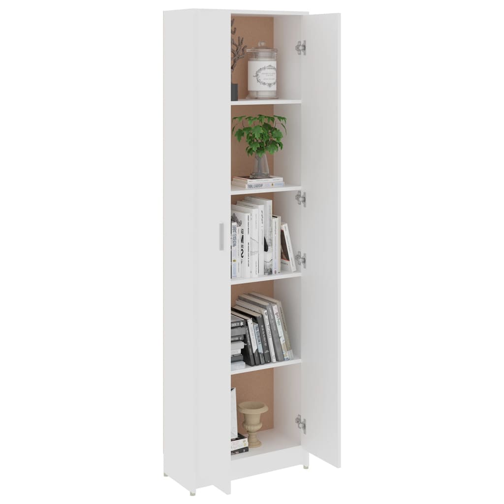 vidaXL Garde-robe de couloir Blanc 55x25x189 cm Bois d'ingénierie