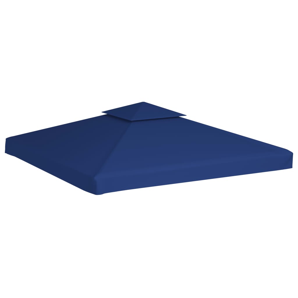 vidaXL Recouvrement de remplacement d'auvent 310 g/m² 3x3 m Bleu foncé