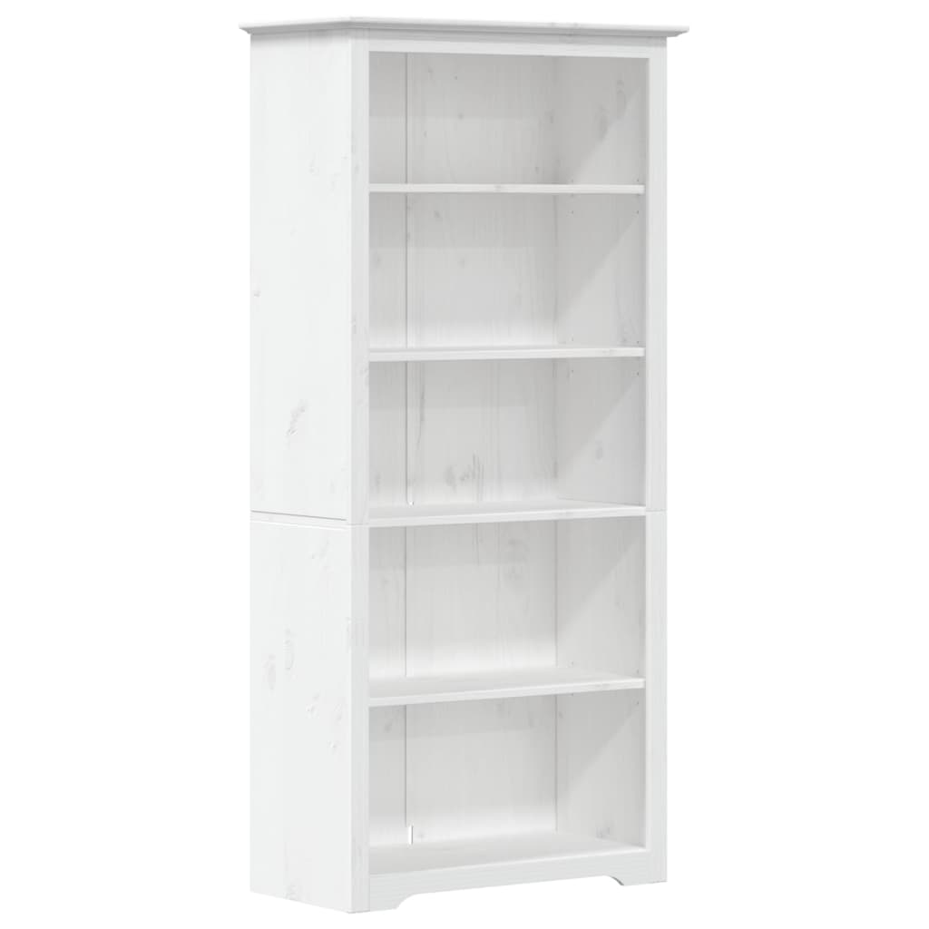 vidaXL Bibliothèque BODO blanc 82x40x173 cm bois pin massif 5 niveaux