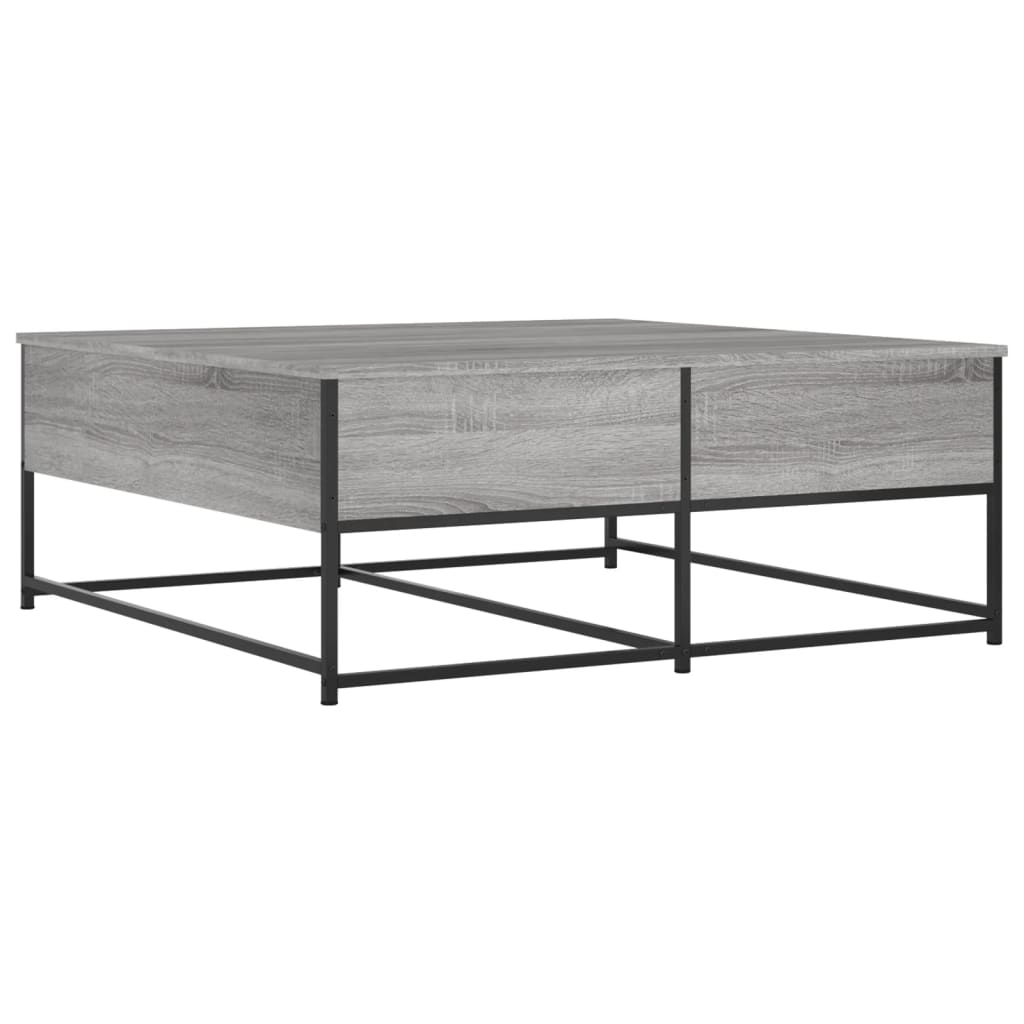 vidaXL Table basse sonoma gris 100x99x40 cm bois d'ingénierie