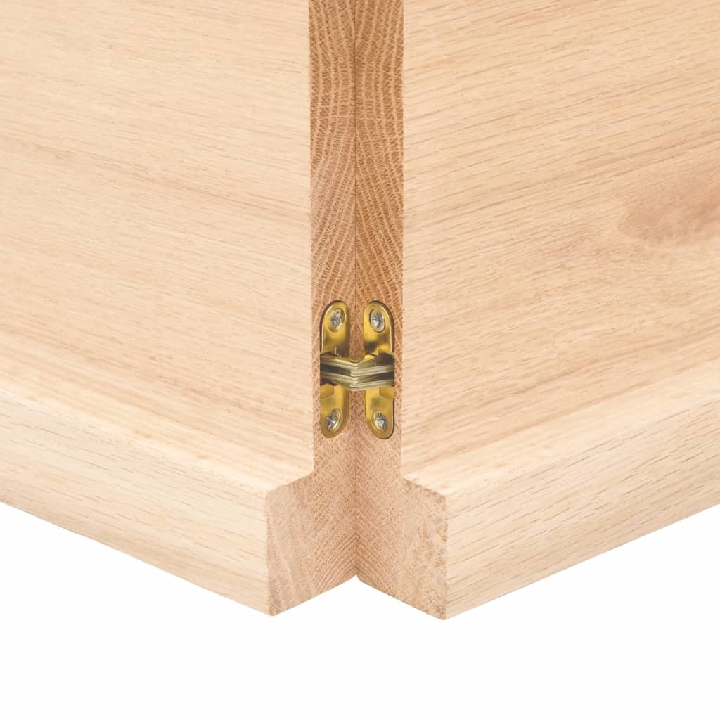 vidaXL Dessus de table 140x40x(2-4) cm bois de chêne massif non traité