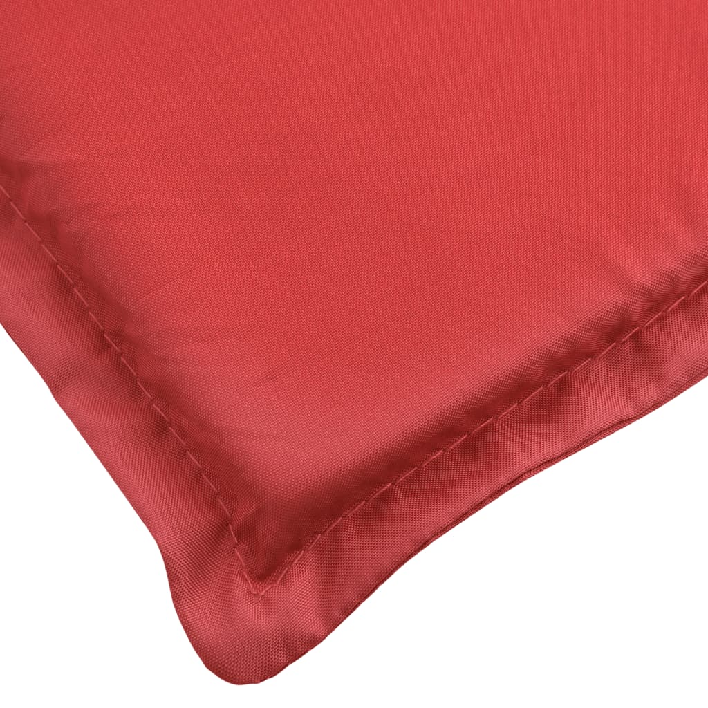 vidaXL Coussin de chaise longue rouge 200x60x3 cm tissu oxford