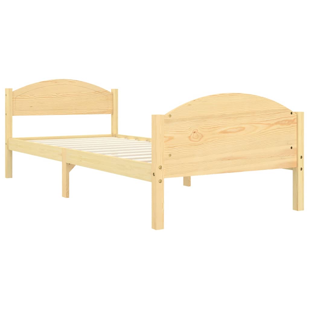 vidaXL Cadre de lit sans matelas bois massif de pin 100x200 cm