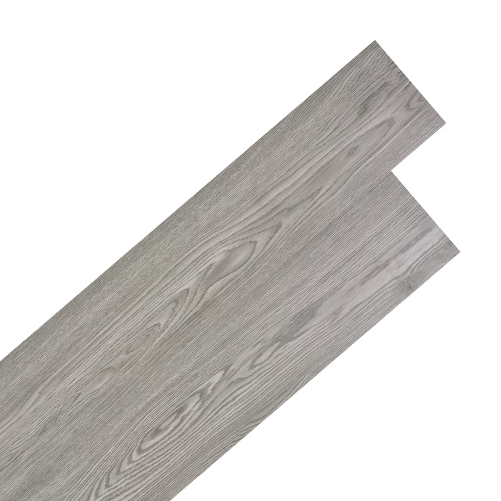 vidaXL Planches de plancher PVC autoadhésif 2,51 m² 2 mm Gris foncé