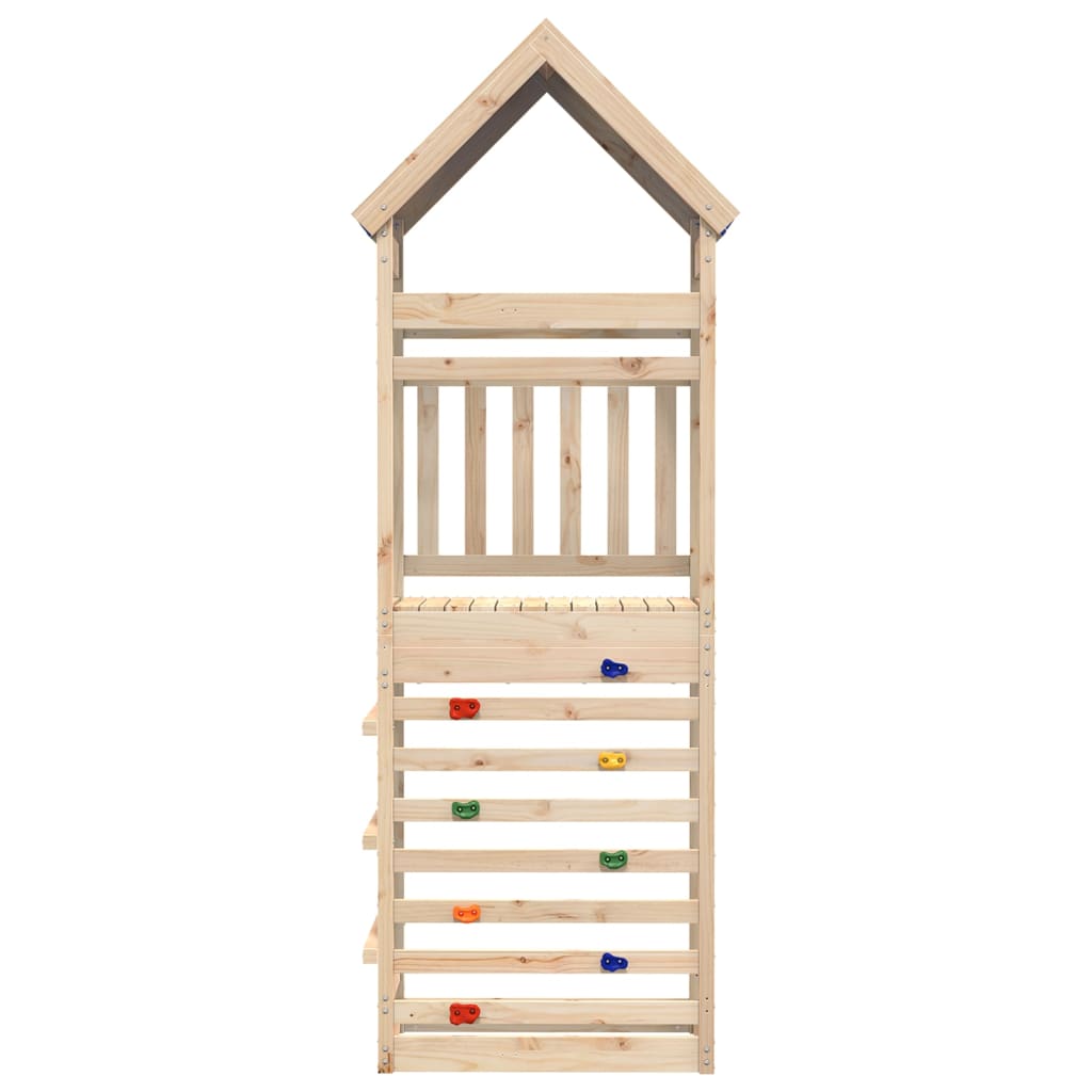 vidaXL Tour de jeu avec paroi rocheuse 85x52,5x265 cm bois pin massif