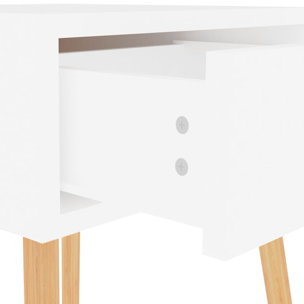 vidaXL Tables de chevet 2 pcs Blanc 40x40x56 cm Bois d'ingénierie