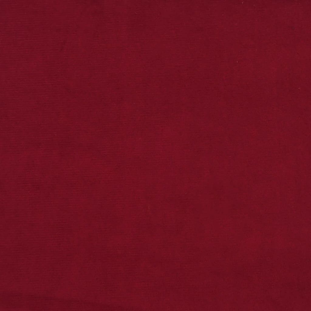 vidaXL Repose-pied Rouge bordeaux 78x56x32 cm Velours