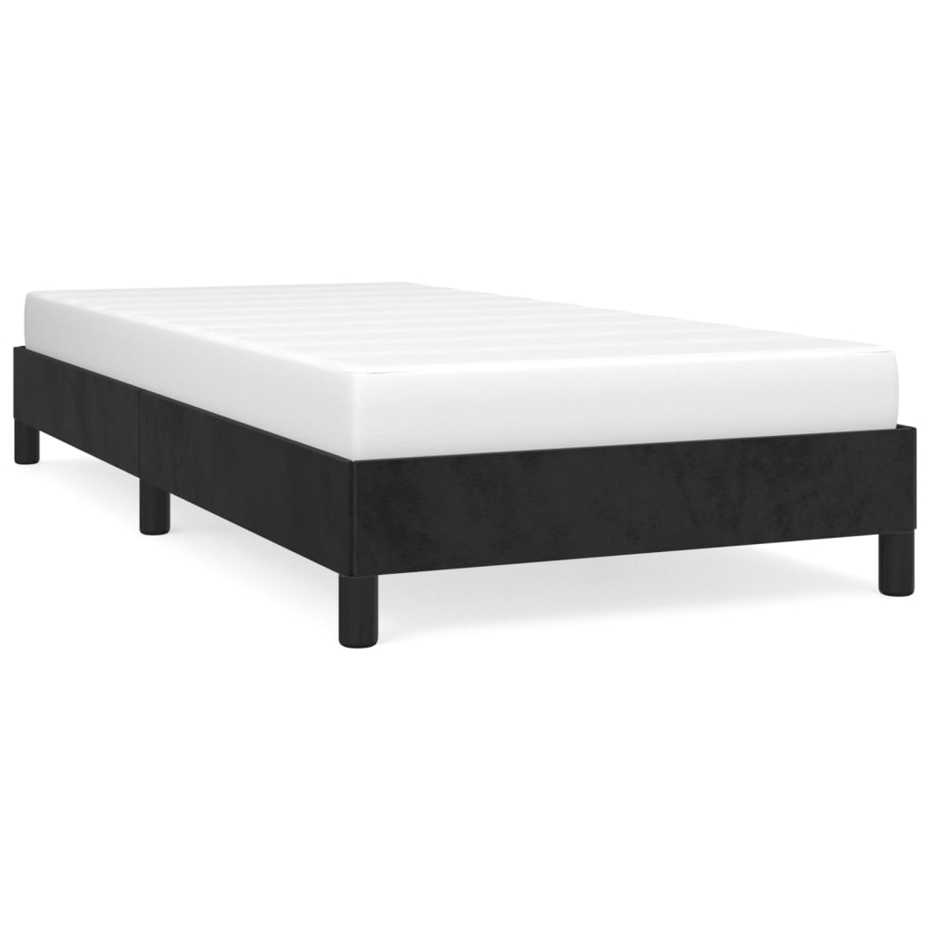 vidaXL Cadre de lit sans matelas noir 90x200 cm velours