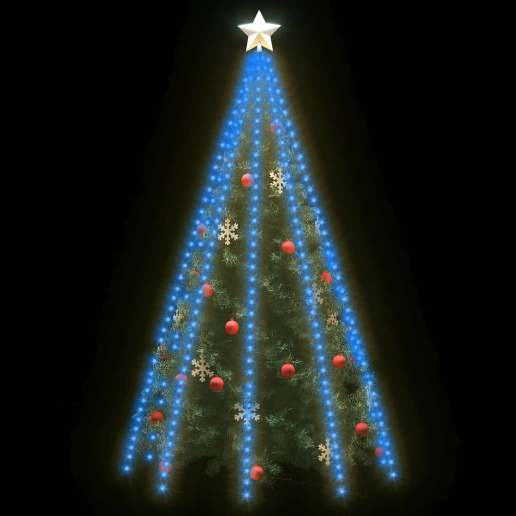 vidaXL Guirlande lumineuse d'arbre de Noël 400 LED Bleu 400 cm
