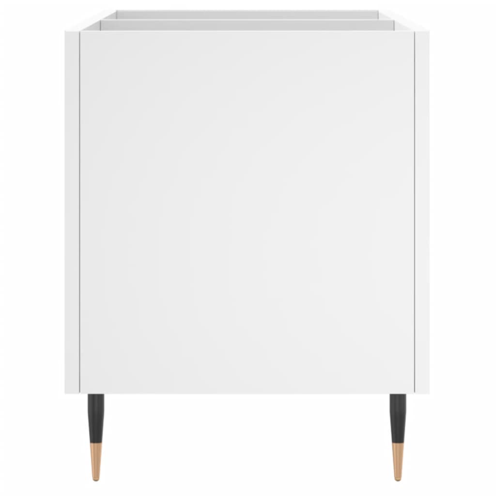 vidaXL Armoire à disques blanc 74,5x38x48 cm bois d'ingénierie