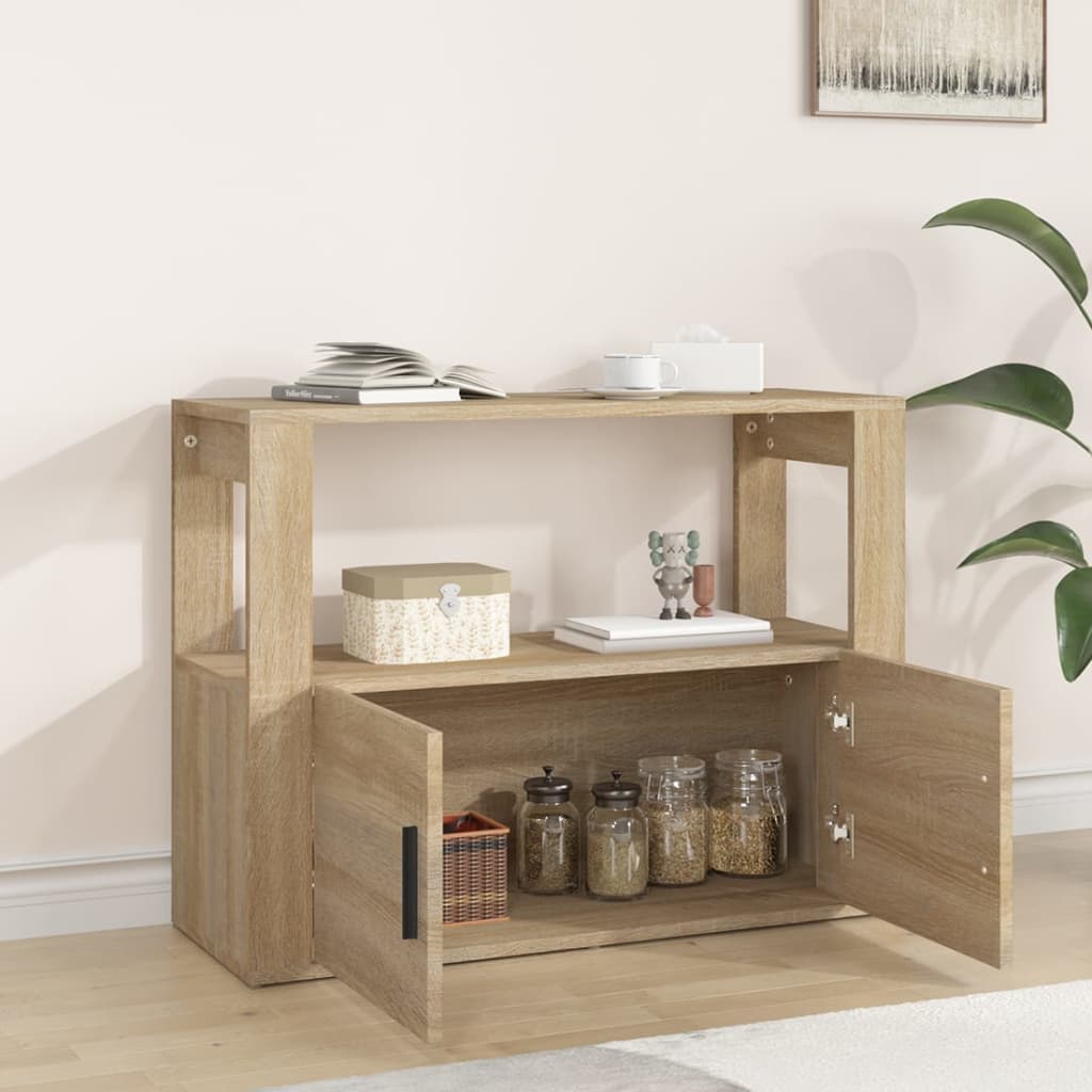 vidaXL Buffet Chêne sonoma 80x30x60 cm Bois d'ingénierie