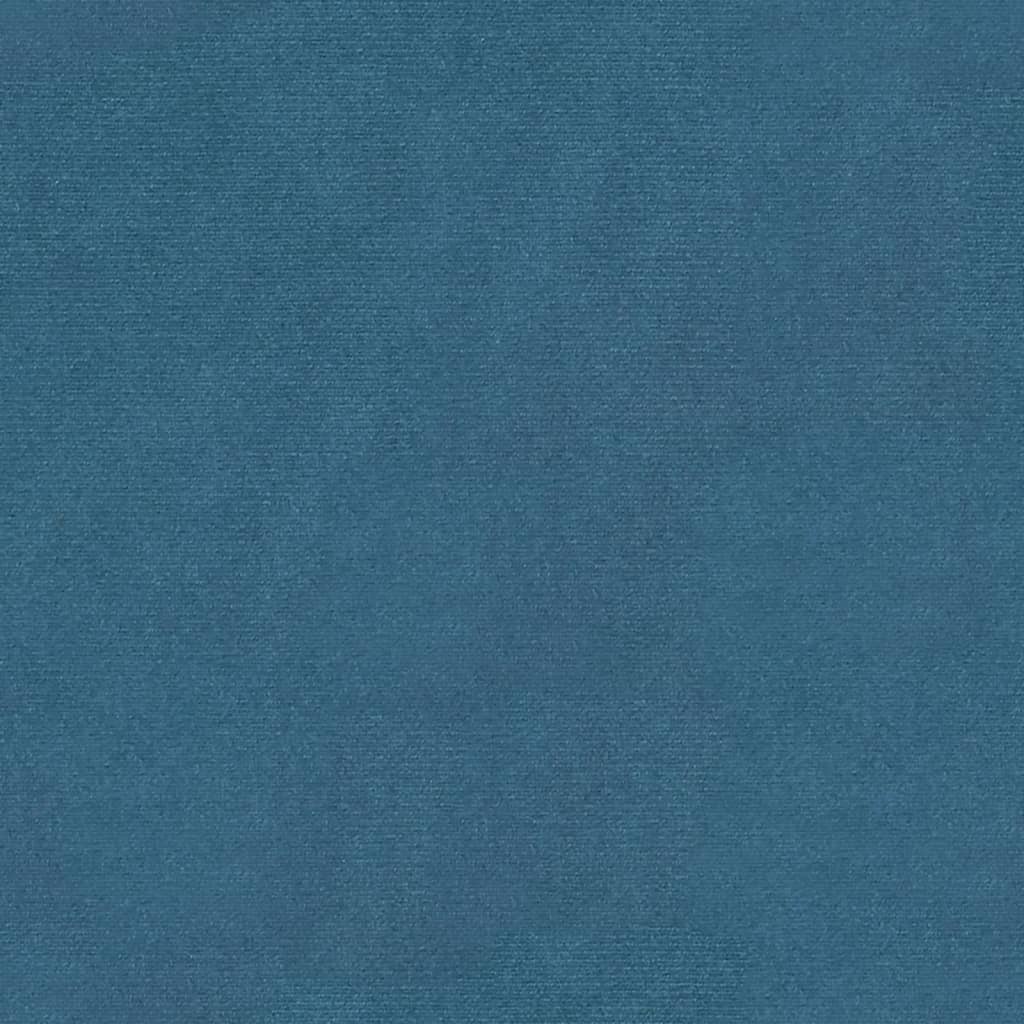 vidaXL Chaises à manger lot de 2 bleu 62x59,5x100,5 cm velours