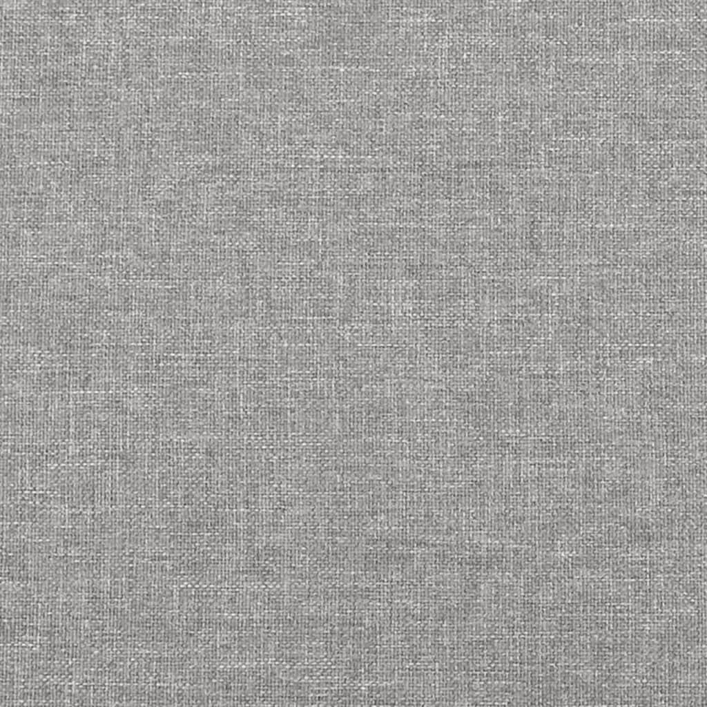 vidaXL Cadre de lit gris clair 120x190 cm tissu