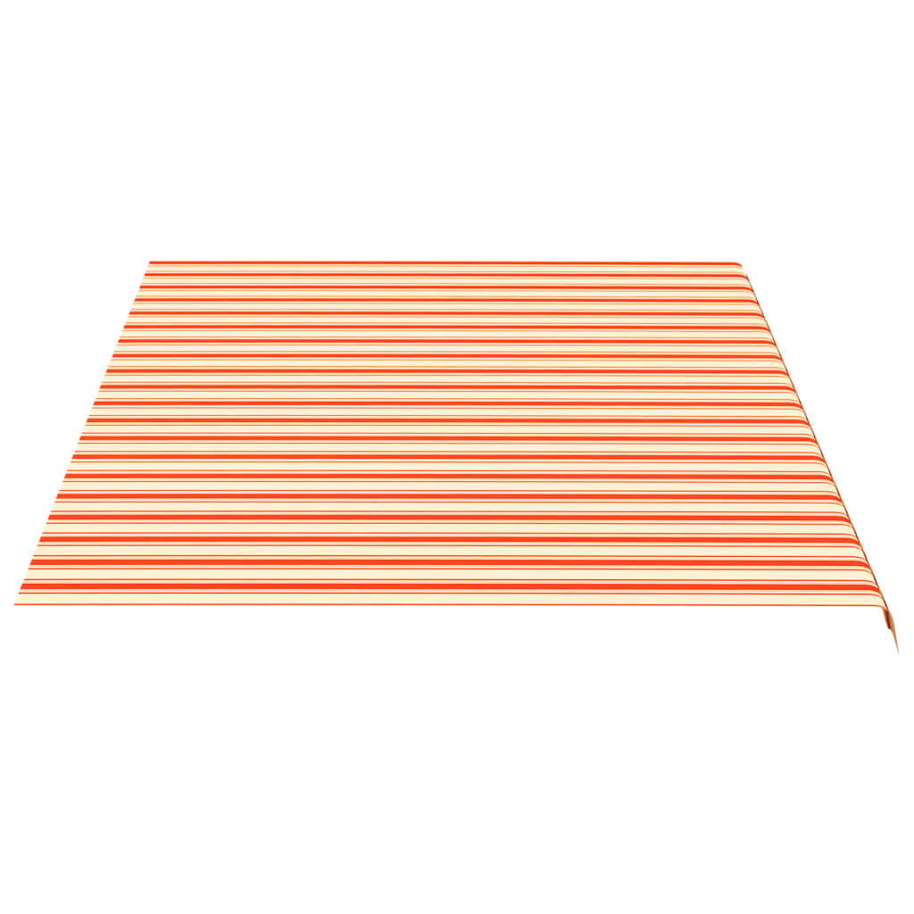 vidaXL Tissu de remplacement pour auvent Jaune et orange 5x3,5 m