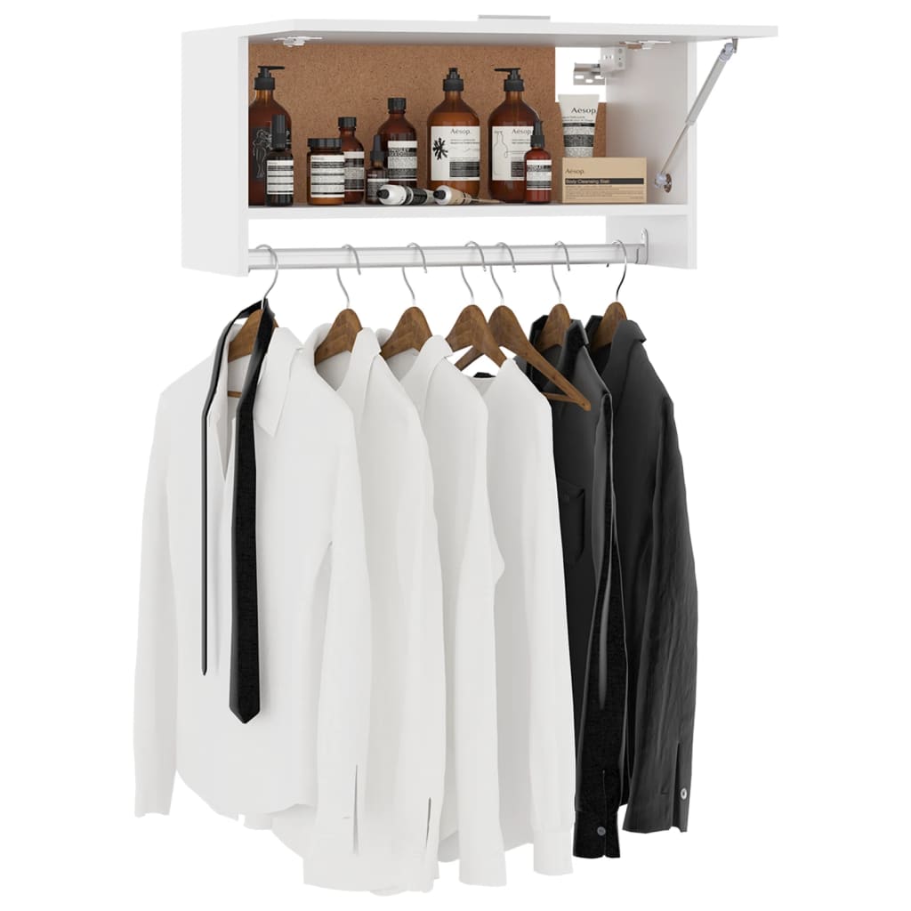 vidaXL Garde-robe Blanc 70x32,5x35 cm Aggloméré