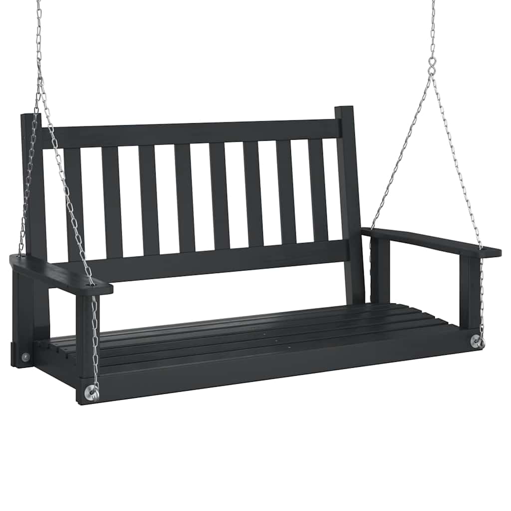 Outsunny Banc Suspendu 2 Places balancelle de Jardin en Bois Assise et Dossier à Lattes chaînes incluses dim. 141,5L x 51l x 78H cm Naturel Outsunny Banc Suspendu 2 Places balancelle de Jardin en Bois Assise et Dossier à Lattes chaînes incluses dim. 141,5L x 51l x 78H cm Naturel