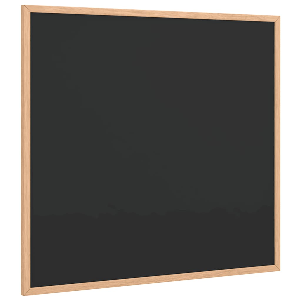 vidaXL Tableau noir avec cadre bois de pin massif noir 60x55 cm | vidaXL.be