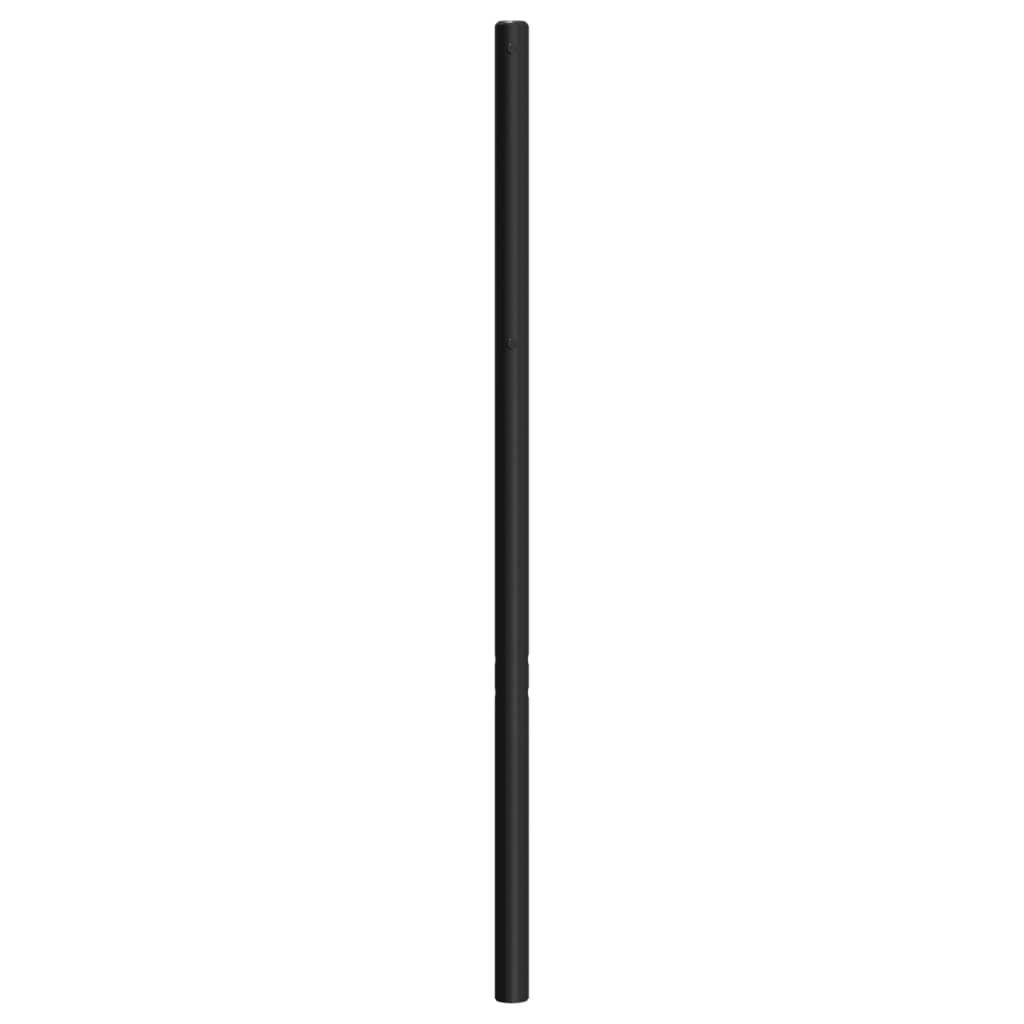 vidaXL Tête de lit métal noir 193 cm