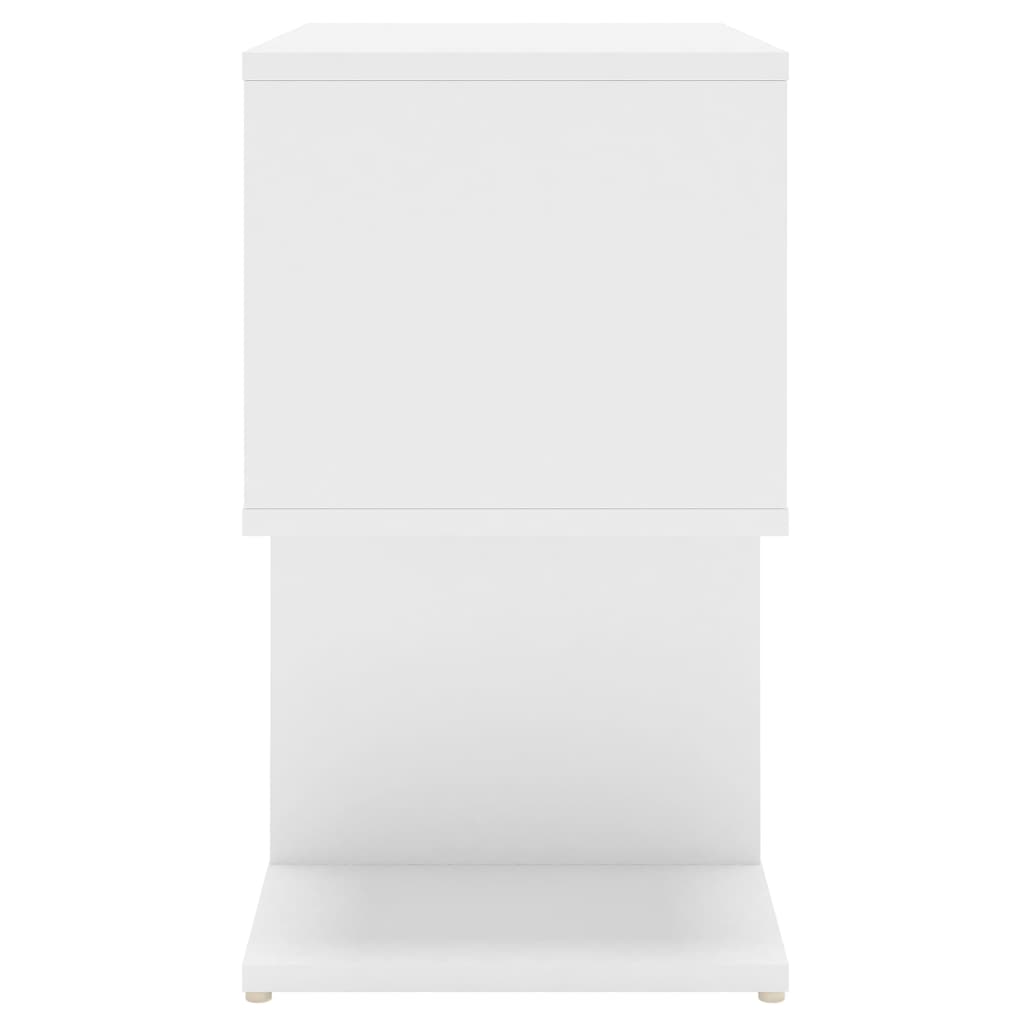 vidaXL Tables de chevet 2 pcs blanc 50x30x51,5 cm bois d'ingénierie