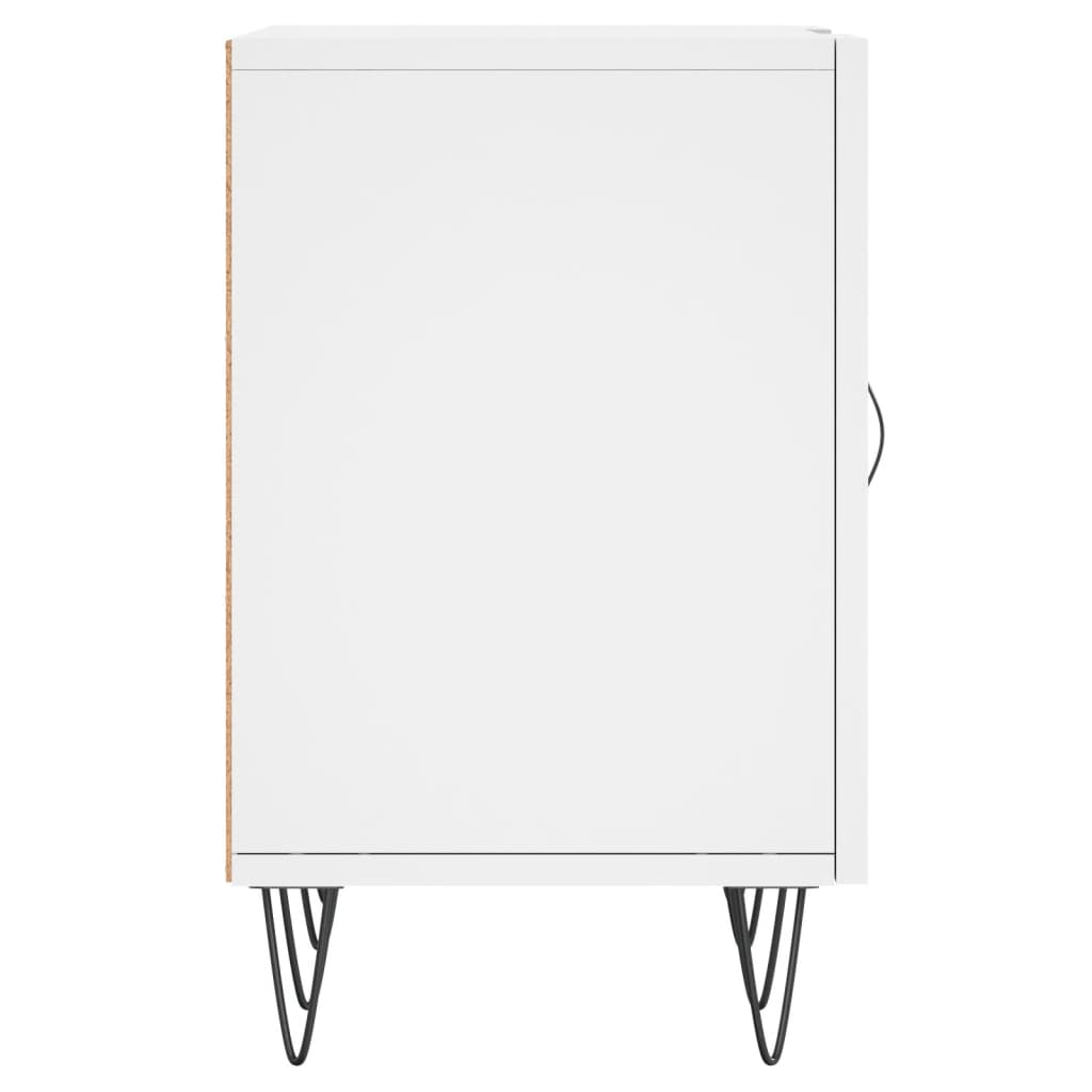 vidaXL Meuble TV blanc 150x30x50 cm bois d'ingénierie