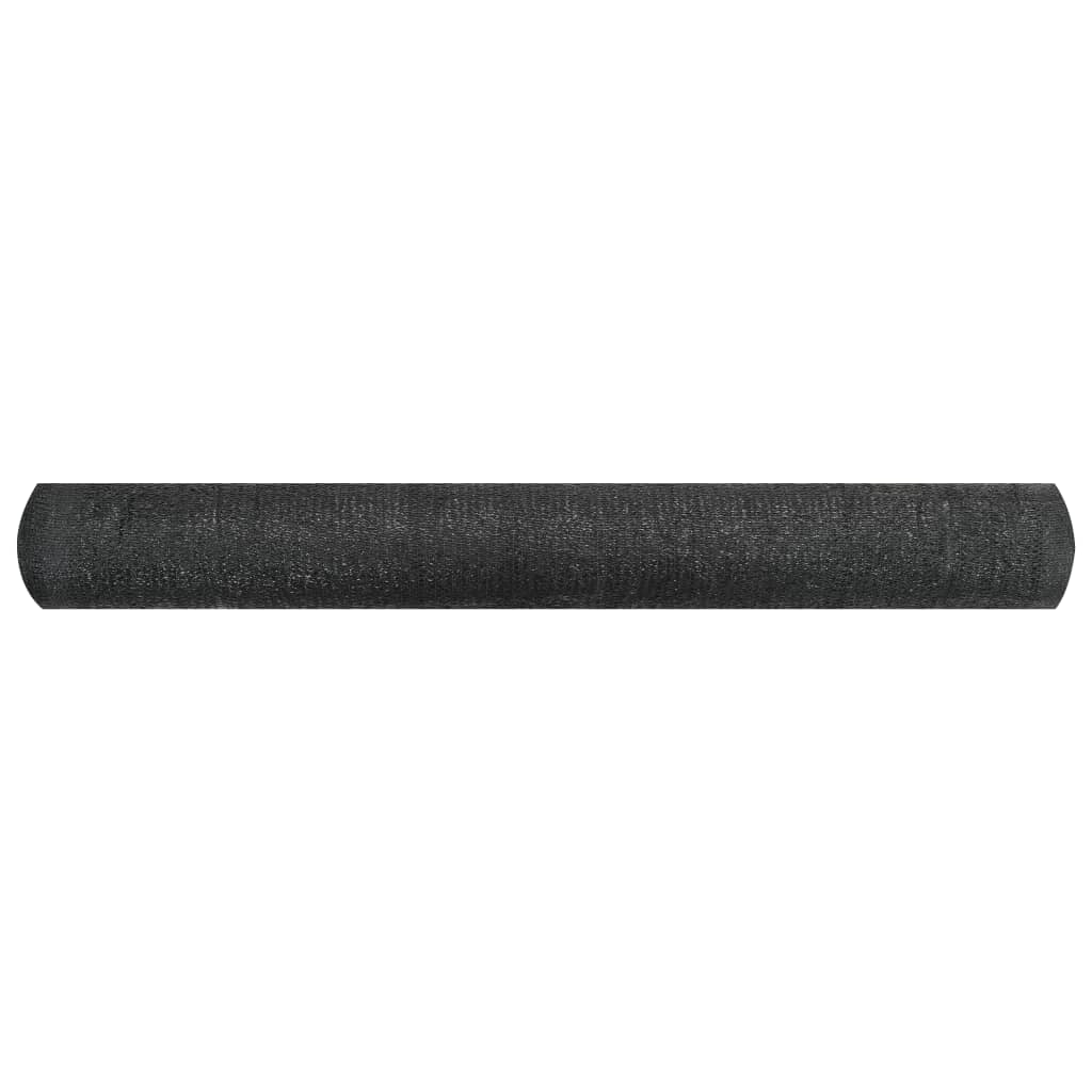 vidaXL Filet brise-vue Noir 1,2x10 m PEHD 150 g/m²