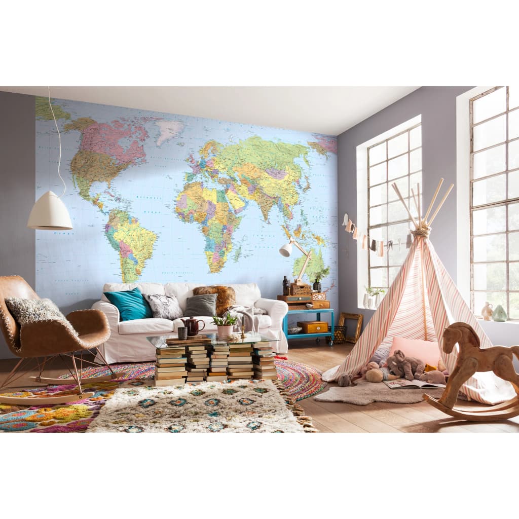 Komar Papier peint World Map XXL 368 x 248 cm XXL4-038
