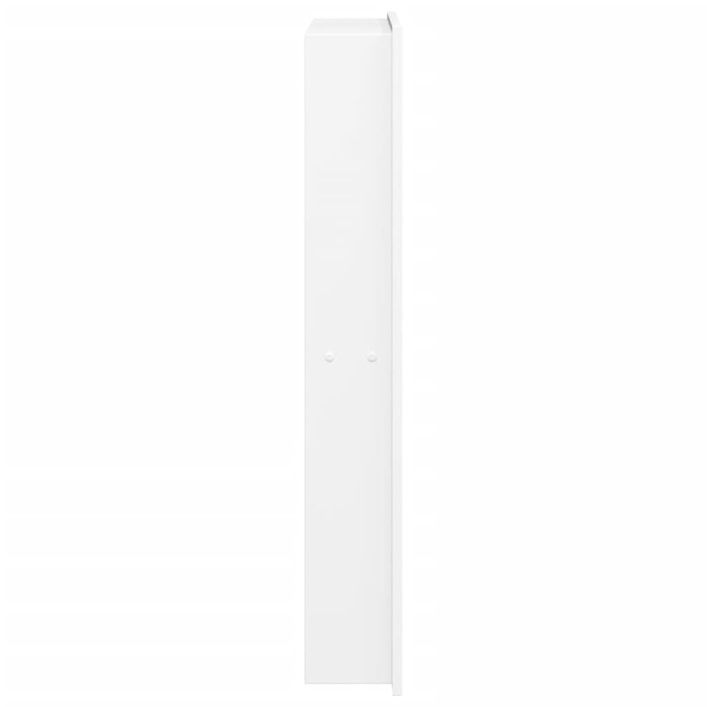 vidaXL Niche de douche blanc mat 32x62x9 cm acier inoxydable