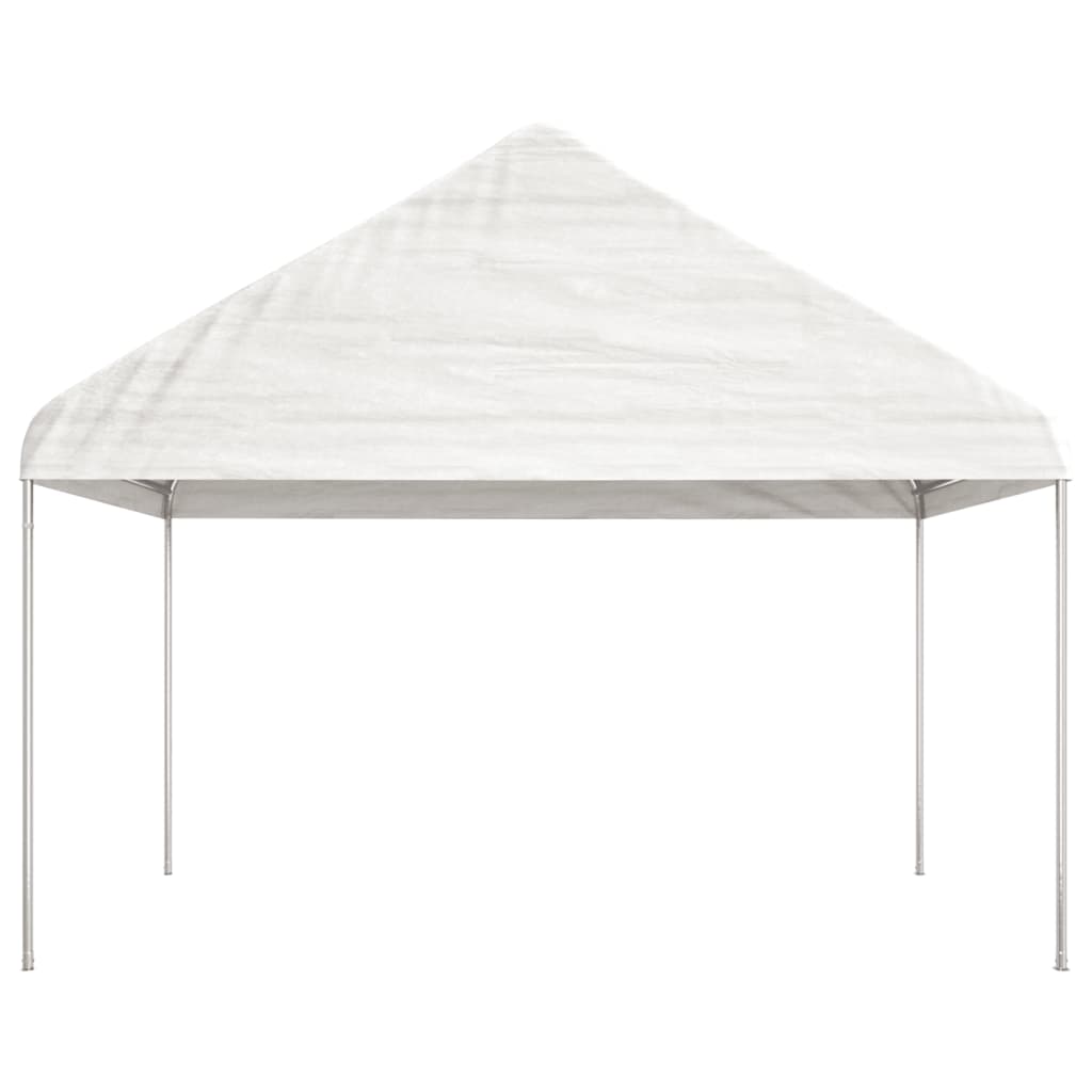 vidaXL Belvédère avec toit blanc 13,38x4,08x3,22 m polyéthylène