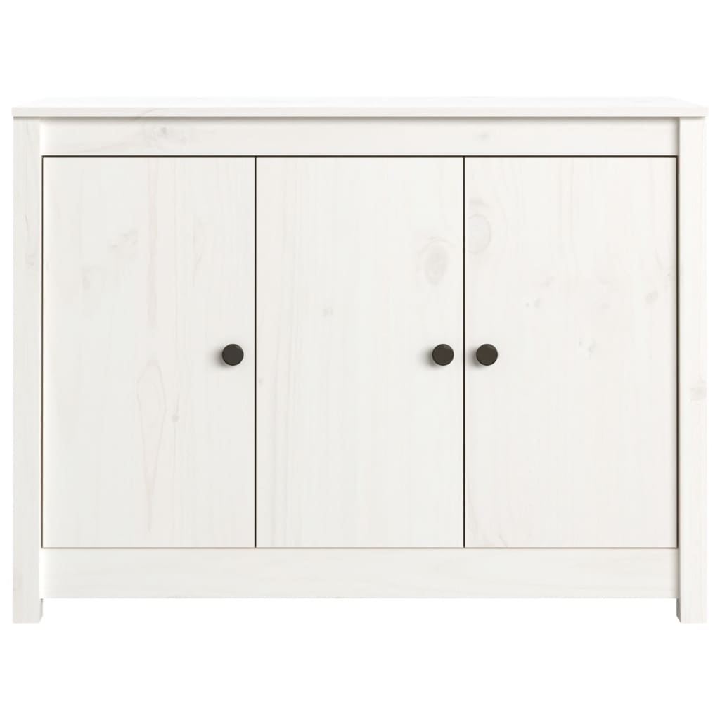 vidaXL Buffet Blanc 100x35x74 cm Bois massif de pin