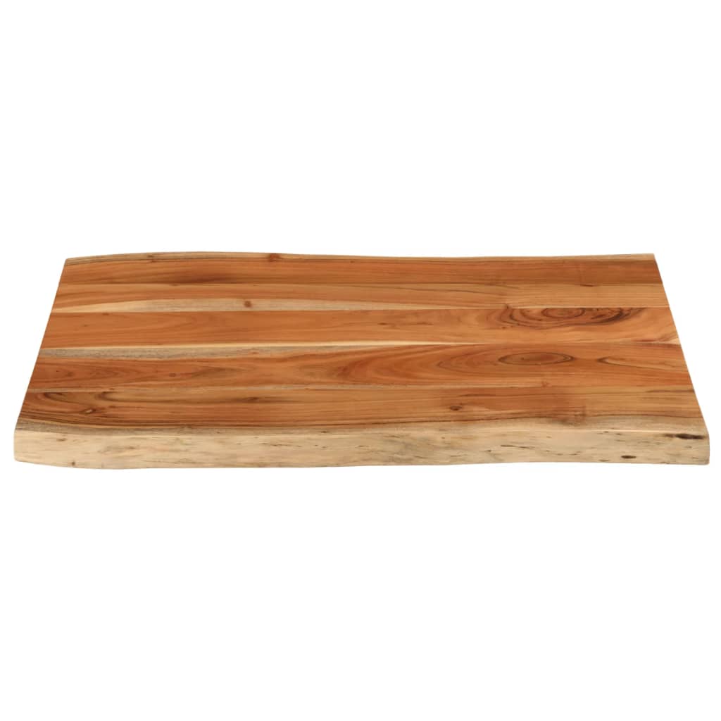 vidaXL Dessus de table 80x60x3,8 cm rectangulaire bois massif d'acacia