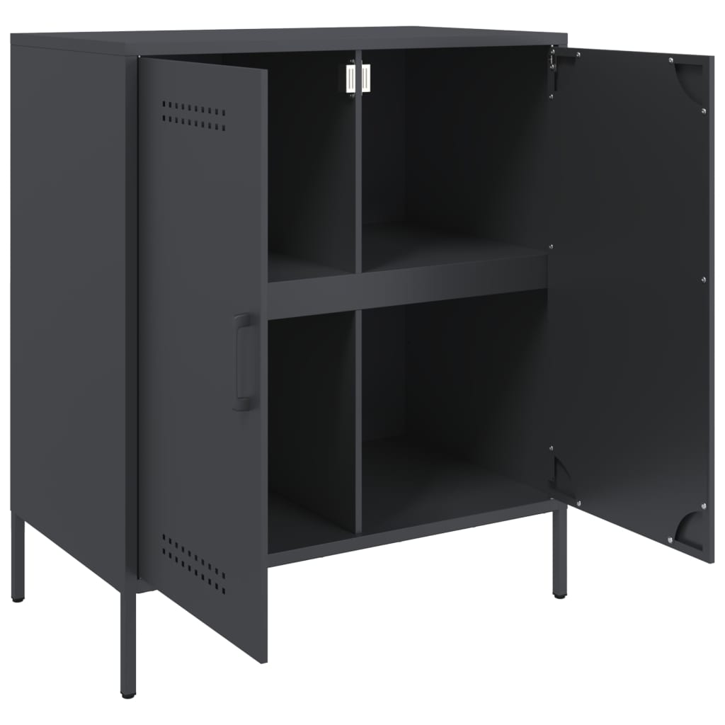 vidaXL Buffet anthracite 68x39x79 cm acier