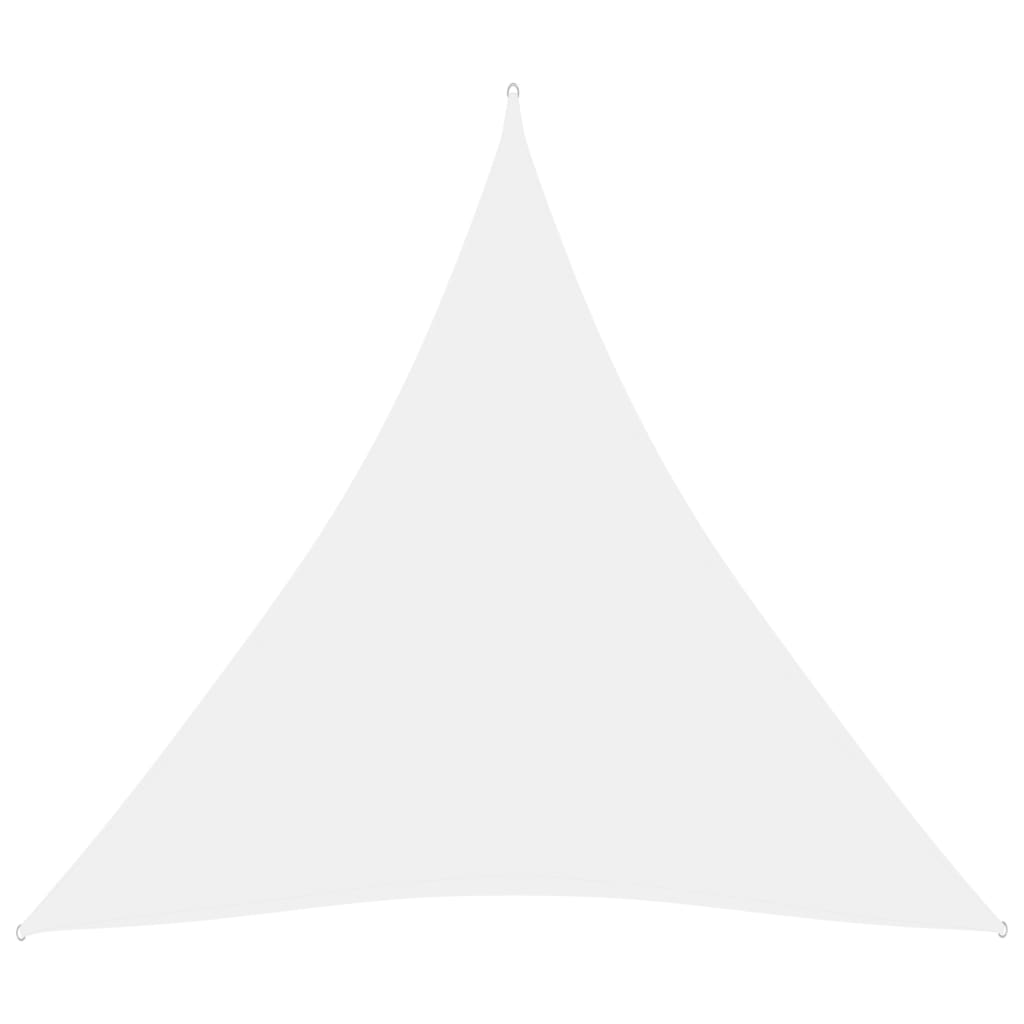 vidaXL Voile de parasol tissu oxford triangulaire 5x5x5 m blanc