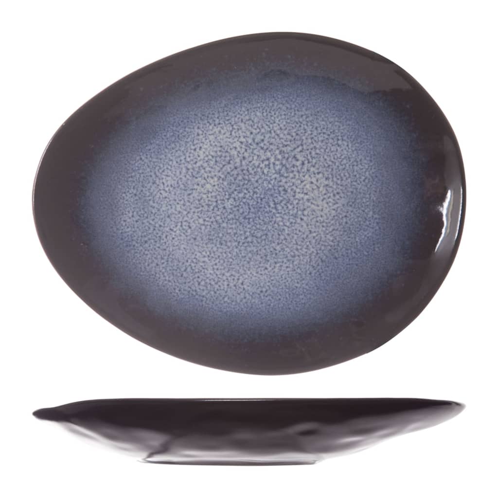 Cosy & Trendy Assiette Sapphire 6 pcs Ovale 14,5x11,5 cm Bleu saphir