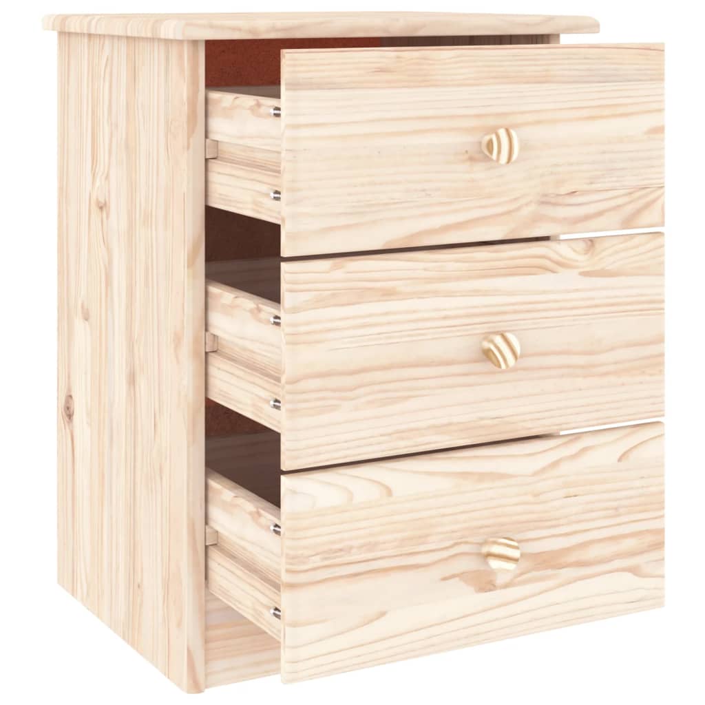vidaXL Table de chevet ALTA 41x35x55,5 cm bois de pin massif