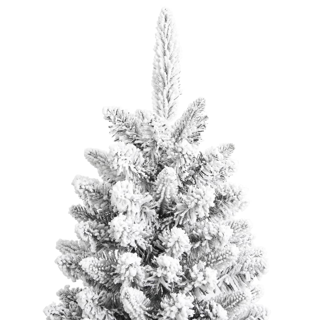vidaXL Sapin de Noël artificiel avec neige floquée 120 cm PVC et PE