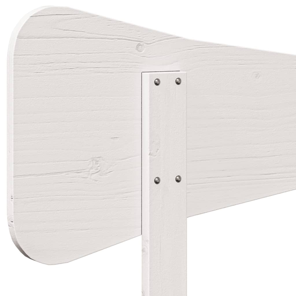 vidaXL Tête de lit blanc 135 cm bois massif de pin